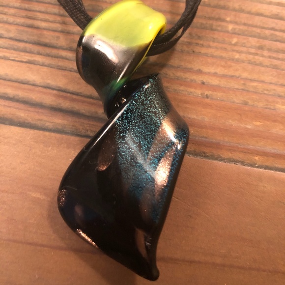 Metallic Twist Pendant Necklace - Picture 1 of 3